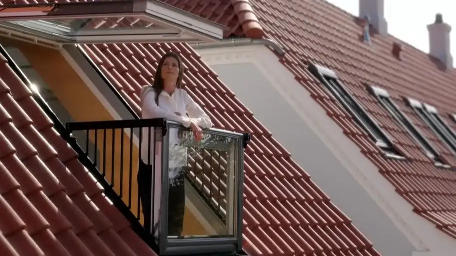 Nyt tag med Velux balkon Valby